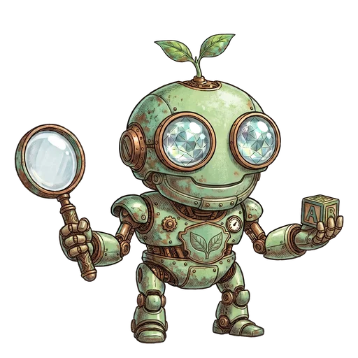 Sprout, a cheerful green guide robot with a leaf antenna.